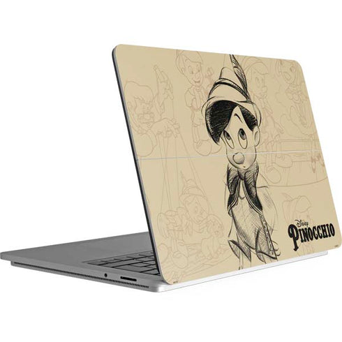 Disney Pinocchio Sketches Portrait Surface Laptop Studio Skin